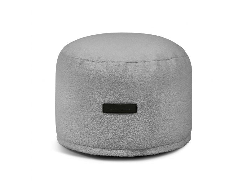 Pouf Mini Teddy White Grey