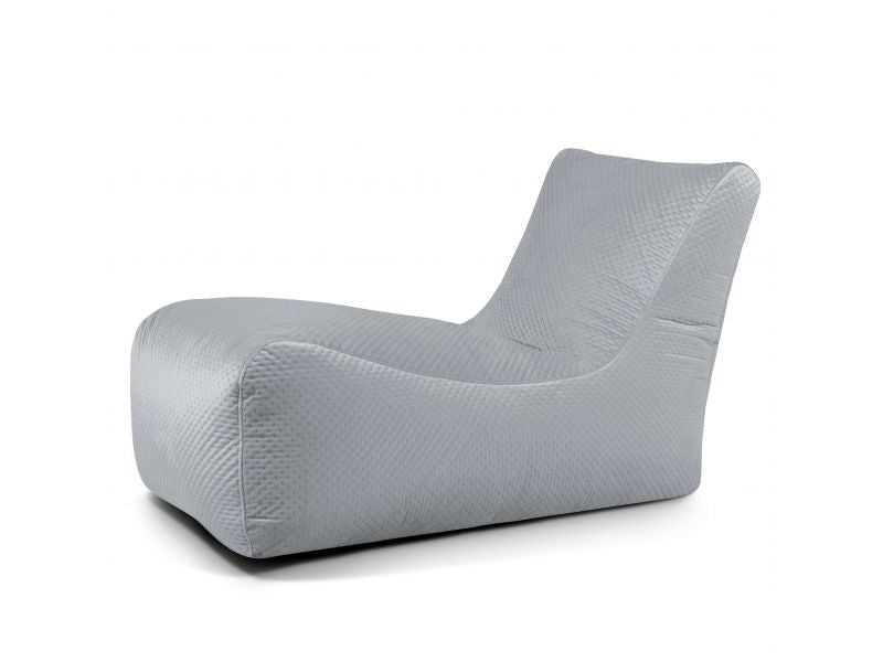 Bean bag Lounge Icon White Grey