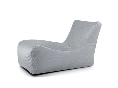 Bean bag Lounge Icon White Grey