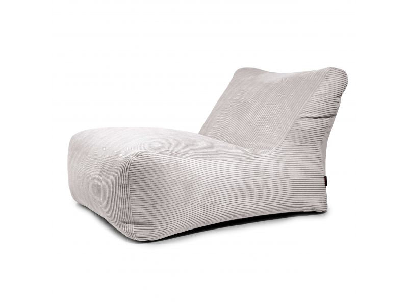 Bean bag Lounge 100 Waves White Grey
