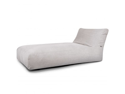 Bean bag Sunbed 90 Waves White Grey