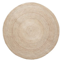 Load image into Gallery viewer, Floor mat, round, jute, nature