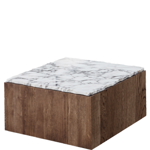 Oak/Marble Coffee table