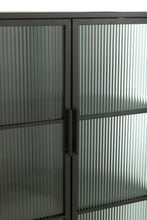 Load image into Gallery viewer, Closet 2 Doors Metal/Glass Black