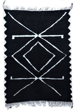 Cargar imagen en el visor de la galería, Moroccan Wool Rug / Authentic Boujad and Coloured Beni Ourain