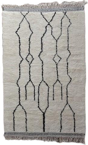 Moroccan Wool Rug / Authentic Beni Ourain