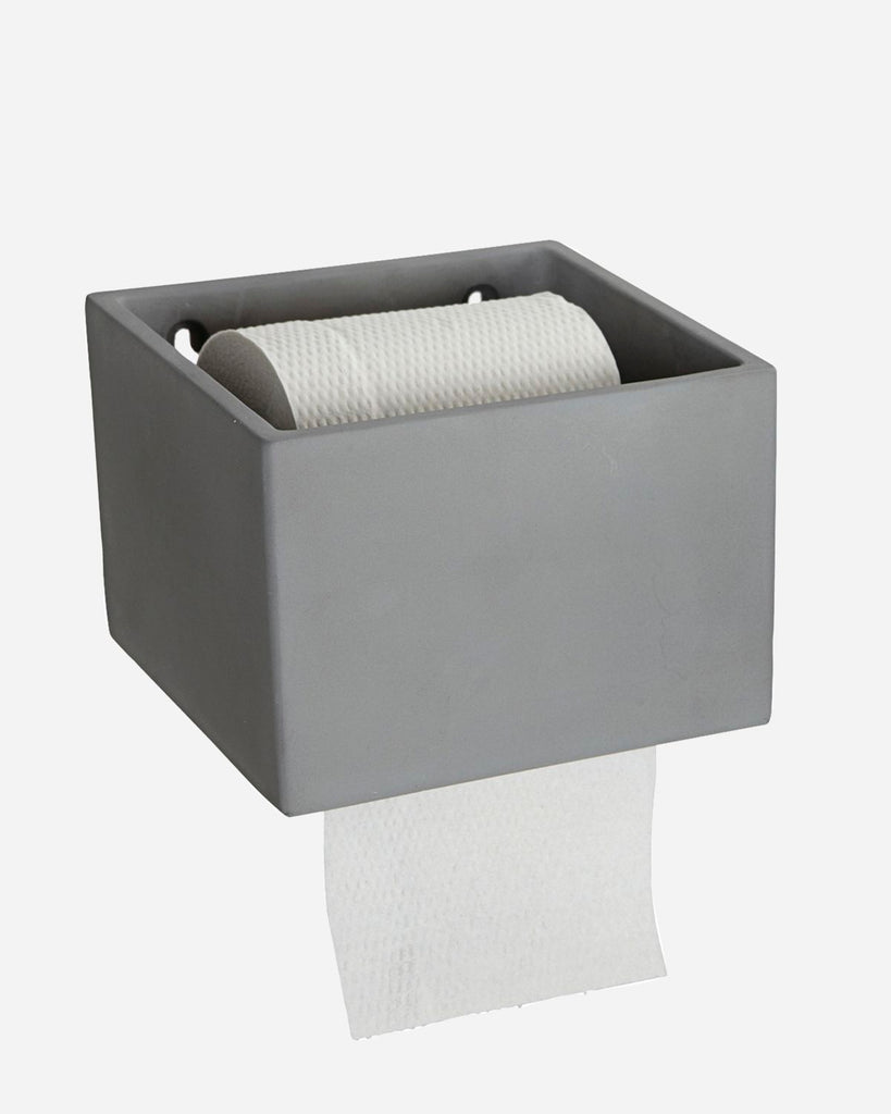 Toilet paper holder, Cement, Grey
