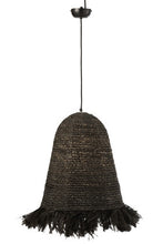 Charger l&#39;image dans la galerie, Hanging Lamp Banana Fibres Black