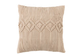 Cushion Cosy Cotton Beige Large