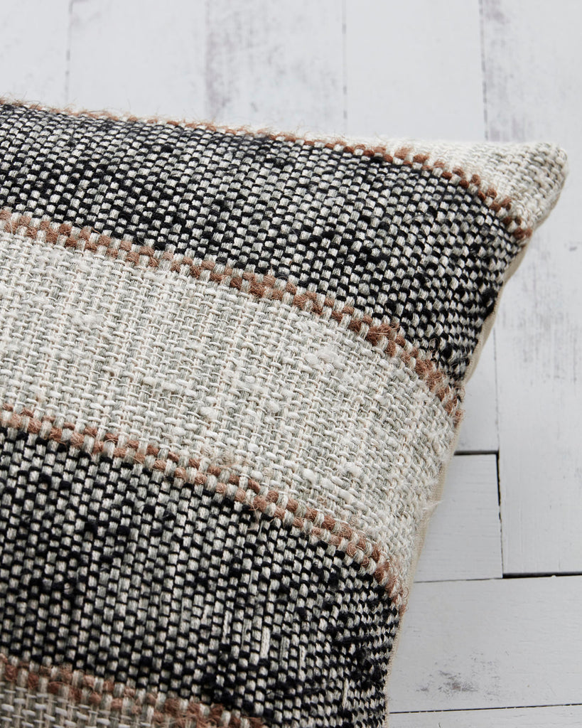 Cushion, Stripe Grey