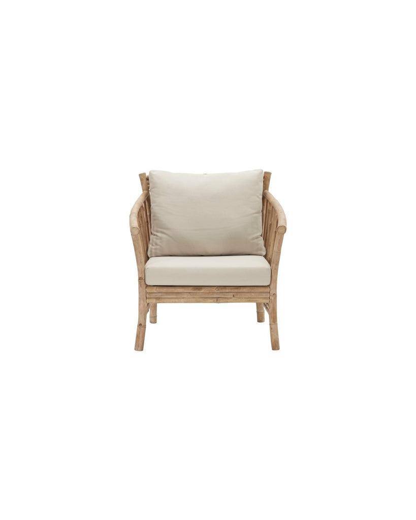 Chair with cushions, Sedeo, Natural