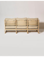 Load image into Gallery viewer, 3 Seater oak wood sofa