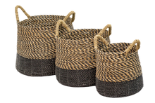 Load image into Gallery viewer, basket, laundry basket, wood basket, basket Limassol, basket Cyprus,  rattan basket, bamboo basket, planter basket, natural basket, boho basket
