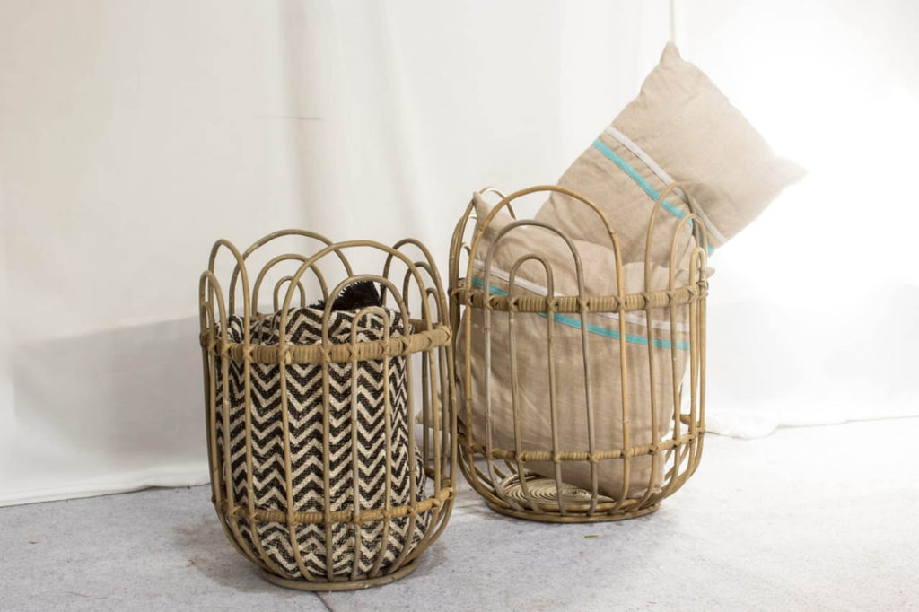 Basket, Kubu Grey set of 2