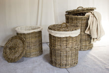 Cargar imagen en el visor de la galería, laundry basket, laundry basket with lid, laundry basket Limassol, laundry basket Cyprus