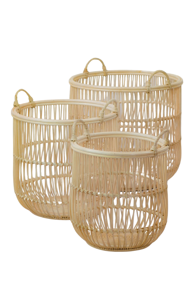 basket, laundry basket, wood basket, basket Limassol, basket Cyprus,  rattan basket, bamboo basket, planter basket, boho basket