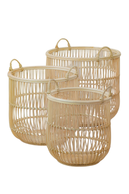 basket, laundry basket, wood basket, basket Limassol, basket Cyprus,  rattan basket, bamboo basket, planter basket, boho basket