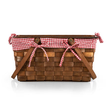 Load image into Gallery viewer, Kansas Basket - Red &amp; White Gingham Pattern