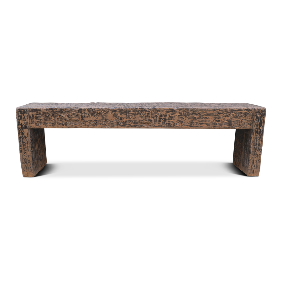 Side table wood black 373x44x80