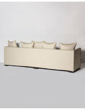 Load image into Gallery viewer, 4 seater birch wood sofa