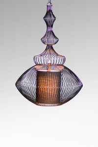 WIRE CAGE HANGING LAMP WITHOUT ELECTRIC CABLE