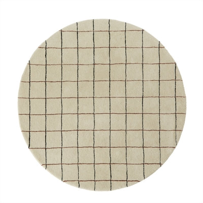 Grid Circle Rug