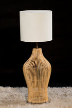 Cargar imagen en el visor de la galería, JOALIN TABLE LAMP WITH WHITE SHADE  WITHOUT ELECTRIC CABLE
