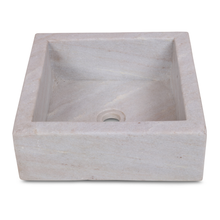 Load image into Gallery viewer, Washbasin marble square 41*41