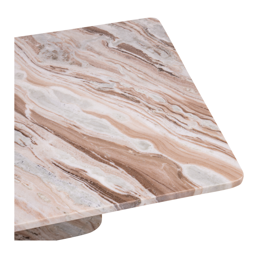 Table marble white 120x60x40