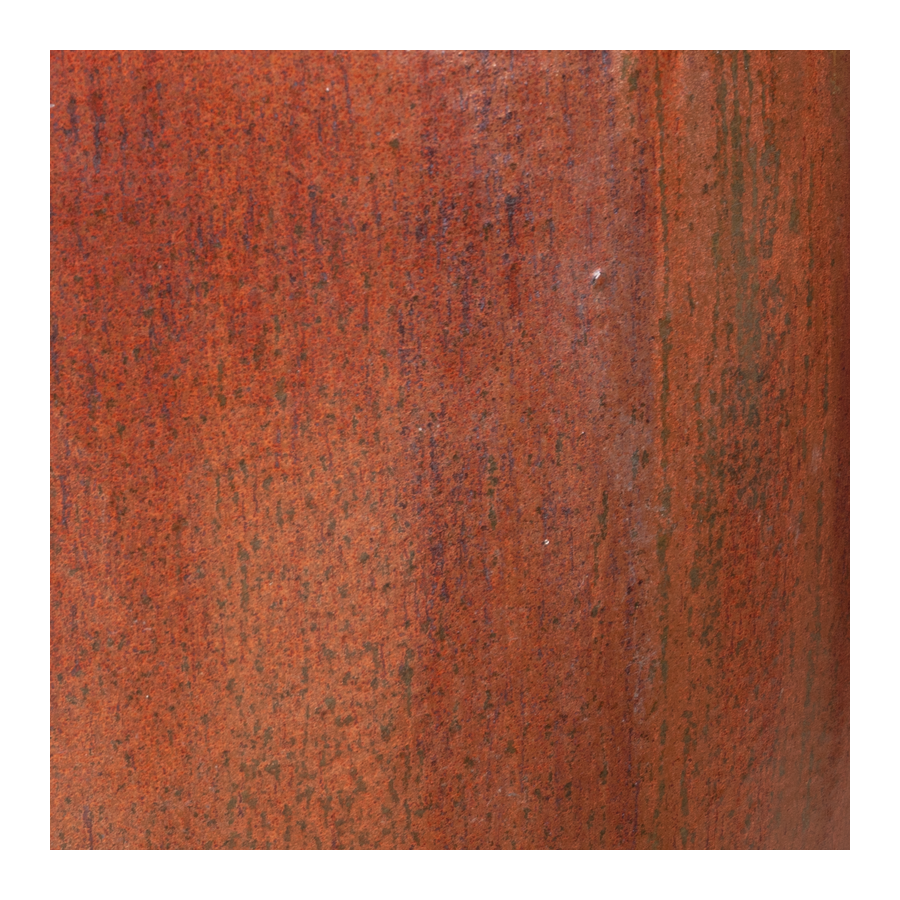 Pot with handles glossy orange