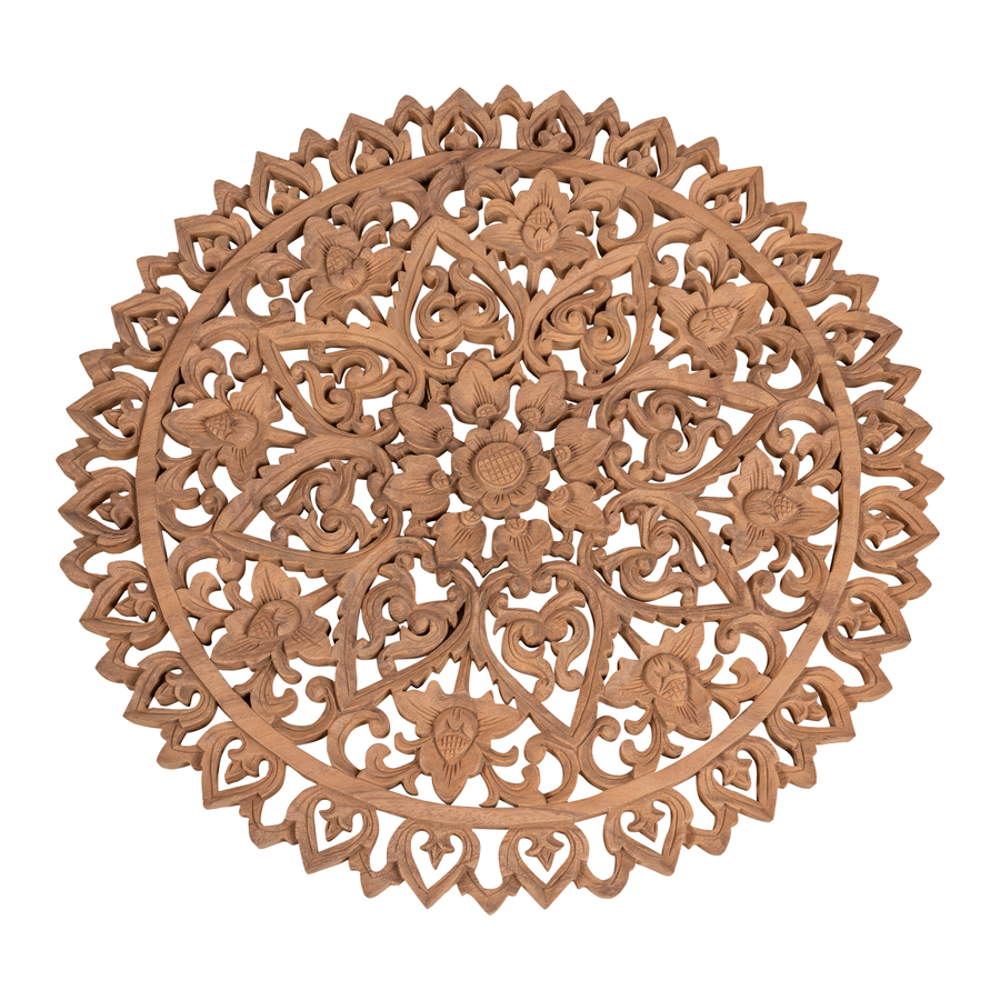 Carved wall deco 60cm