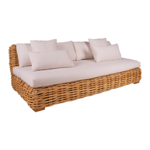Load image into Gallery viewer, Sofa rattan with cushion 250x100x36