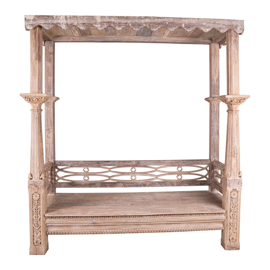 Daybed wood carved