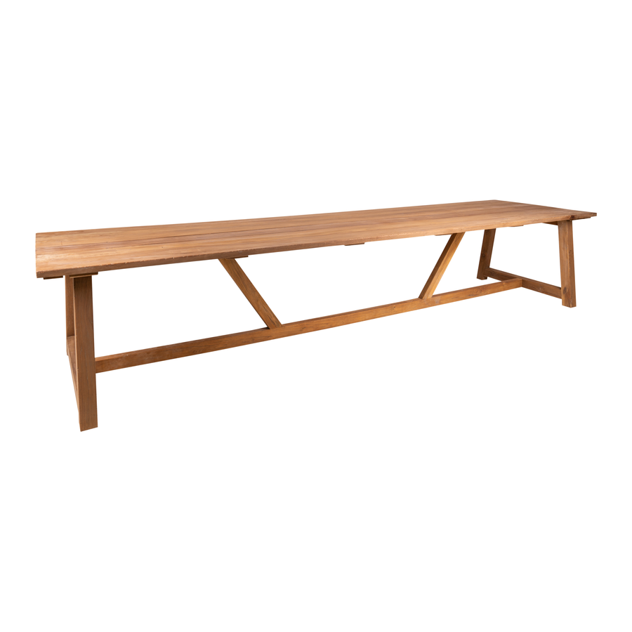 Outdoor dining table Yorkshire 240x80x78
