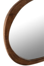 Carica l&#39;immagine nel visualizzatore di Gallery, Mirror Irregular Mango Wood Dark Brown