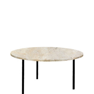 Travertine M Coffee table DIA 70*35H cm