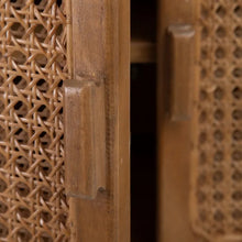Load image into Gallery viewer, NATURAL RATTAN/WOOD SIDE CABINET 80 X 40 X 90 CM