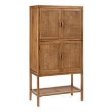 Load image into Gallery viewer, NATURAL RATTAN/WOOD CABINET LIVING ROOM 80 X 40 X 160 CM
