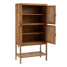 Load image into Gallery viewer, NATURAL RATTAN/WOOD CABINET LIVING ROOM 80 X 40 X 160 CM