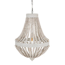 Carica l&#39;immagine nel visualizzatore di Gallery, CEILING LAMP BEADING WORN WHITE 49,30 X 49,30 X 72 CM