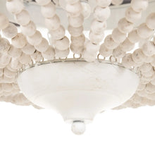 Cargar imagen en el visor de la galería, CEILING LAMP BEADING WORN WHITE 60 X 60 X 80 CM