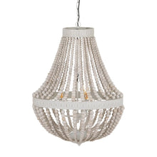 Carica l&#39;immagine nel visualizzatore di Gallery, CEILING LAMP BEADING WORN WHITE 60 X 60 X 80 CM