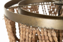 Load image into Gallery viewer, NATURAL BEADS CEILING LAMP 50 X 50 X 42 CM