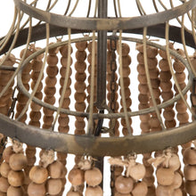 Load image into Gallery viewer, NATURAL BEADS CEILING LAMP 62 X 62 X 106.30 CM