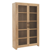 Load image into Gallery viewer, NATURAL ELM WOOD DISPLAY CABINET LIVING ROOM 122 X 44 X 210 CM