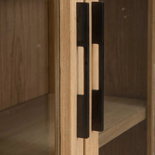 Load image into Gallery viewer, NATURAL ELM WOOD DISPLAY CABINET LIVING ROOM 122 X 44 X 210 CM