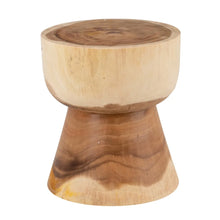 Load image into Gallery viewer, NATURAL SUAR WOOD SIDE TABLE 40 X 40 X 45 CM