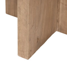 Cargar imagen en el visor de la galería, NATURAL ELM WOOD DINING TABLE 120 X 120 X 76 CM