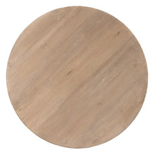 Cargar imagen en el visor de la galería, NATURAL ELM WOOD DINING TABLE 120 X 120 X 76 CM