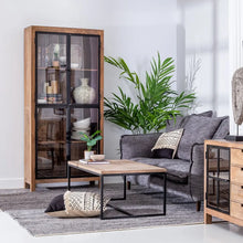 Load image into Gallery viewer, NATURAL SHOWCASE MANGO WOOD LIVING ROOM 90 X 40 X 200 CM